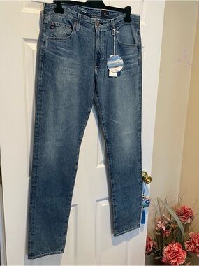 AG Jeans Dylan Slim Skinny Fit Men’s 34x34 Blue Denim Jeans NWT MSRP$198